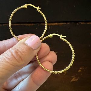 14k Gold Filled Earrings 1.5 inch hoops